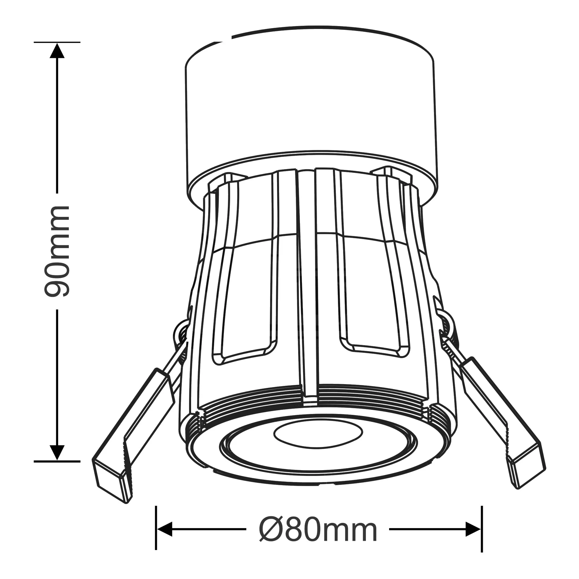 Bazi Recessed Ceiling Luminaires Dlux Recessed Fire Rated